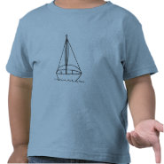 outline art - sailboat color in shirt shirt