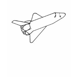 Outline Art - space shuttle drawing, tshirt shirt