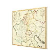 Outline Europe Canvas Print