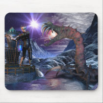 Outpost Defense Sci Fi Mousepad