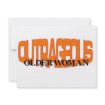 Outrageous Older Woman Personalized Invites