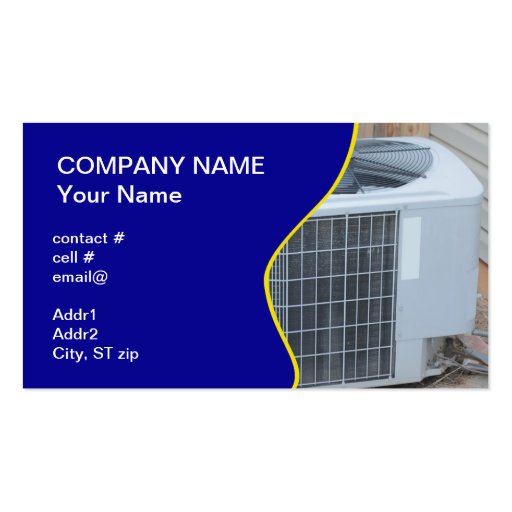 outside heat pump business card (front side)