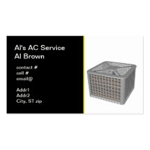 outside heat pump business card templates