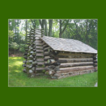 Outside Old Cabin Postcard by BoyScoutTroop102 Outside Old Cabin Postcard
