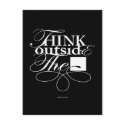 Outside the Box White Logo postcards by upfun_etcetera Outside the Box White Logo postcards