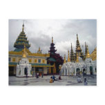 Outside the Shwedagon Pagoda Postcard Outside the Shwedagon Pagoda Postcard