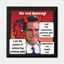 outsourcing pioneer Romney Fridge Magnet
