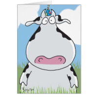OUTSTANDING IN THE FIELD Birthday Greeting Card