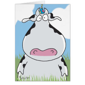OUTSTANDING IN THE FIELD Birthday Greeting Card