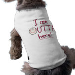 Outta Here! Baseball Character Pet T-shirt