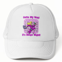 Outta My Way! It's Bingo Night Mesh Hats