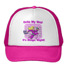 Outta My Way! It's Bingo Night Trucker Hat