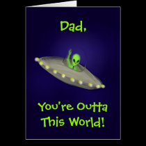 Outta This World Dad, Grandpa, Brother card cards