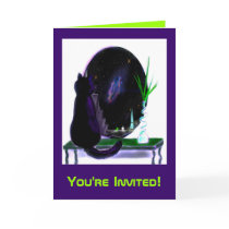 Outta This World party invitation Greeting Cards