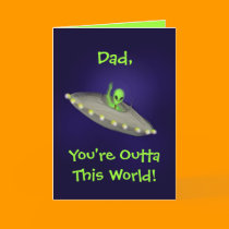 OuttaThis World Dad - father's day card