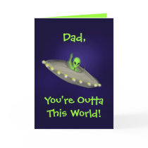 OuttaThis World Dad - father's day card cards