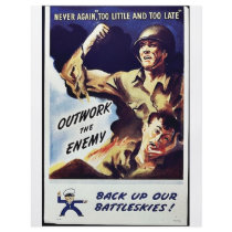 Outwork The Enemy flyers by ww2posters Outwork The Enemy flyers