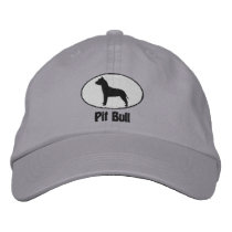 Oval American Pit Bull Terrier Embroidered Hat