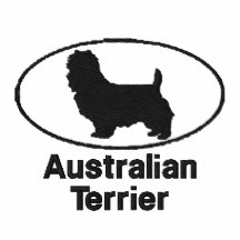 Oval Australian Terrier Embroidered Shirt (Polo)