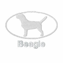 Oval Beagle Embroidered Shirt (Dark)