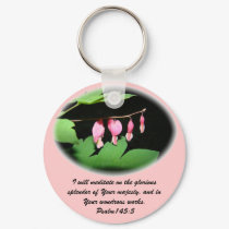 OVAL BLEEDING HEART keychains