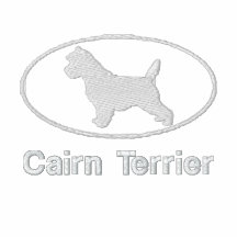 Oval Cairn Terrier Embroidered Shirt (Polo Shirt)