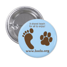 Oval LOOLAorg Metal Button