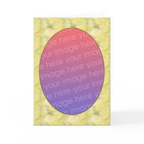 Oval mat template cards