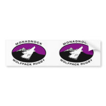 Oval Monadnock Wolfpack Rugby Bumper Sticker