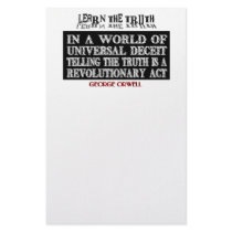 OVAL ORWELL UNIVERSAL DECEIT stationery