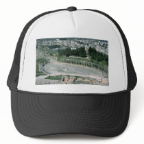 Oval piazza, ancient Decapolis city Jarash, Jordan Mesh Hat