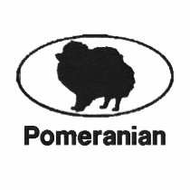 Oval Pomeranian Embroidered Shirt embroidered shirts