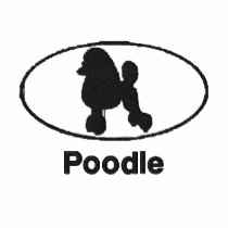 Oval Poodle Embroidered Shirt embroidered shirts
