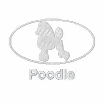Oval Poodle Embroidered Shirt (Dark)