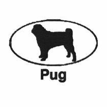 Oval Pug Embroidered Shirt embroidered shirts by MenagerieMayhem Oval Pug Embroidered Shirt embroidered shirts