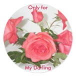 Oval rose in vas, My Darling, Only for