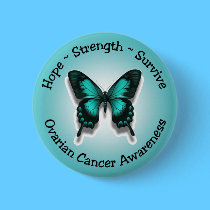 Ovarian cancer awareness button