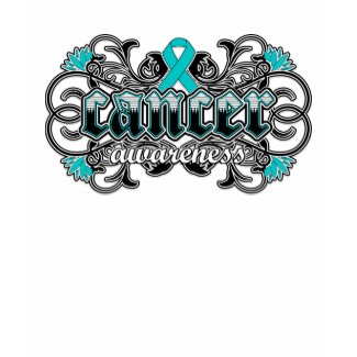 Ovarian Cancer Awareness Floral Ornamental shirt
