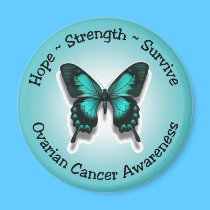 Ovarian cancer awareness magnet