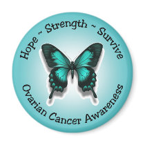 Ovarian cancer awareness magnet