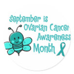 Ovarian Cancer Awareness Month Bee 1.3 Sticker