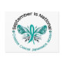 Ovarian Cancer Awareness Month Butterfly 3.3 Postcards