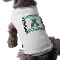 Ovarian Cancer Awareness Month Flower Ribbon 4 pet clothing by awarenessgifts Ovarian Cancer Awareness Month Flower Ribbon 4 pet clothing