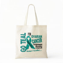 Ovarian Cancer Awareness Month GO TEAL bags