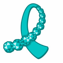 Ovarian Cancer Awareness Ribbon Photo Sculpture photo sculptures by cancerapparel Ovarian Cancer Awareness Ribbon Photo Sculpture photo sculptures