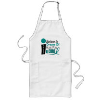 Ovarian Cancer BELIEVE DREAM HOPE Apron