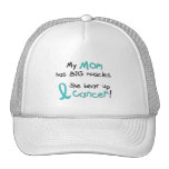 Ovarian Cancer BIG MUSCLES 1.2 Mom Mesh Hats