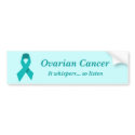Ovarian Cancer bumper sticker bumper stickers by slamdunksapparel Ovarian Cancer bumper sticker bumper stickers