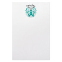 Ovarian Cancer Butterfly 3 stationery