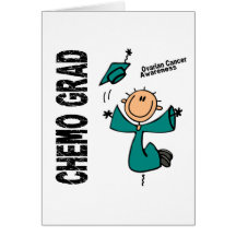 Ovarian Cancer CHEMO GRAD 1 Greeting Card